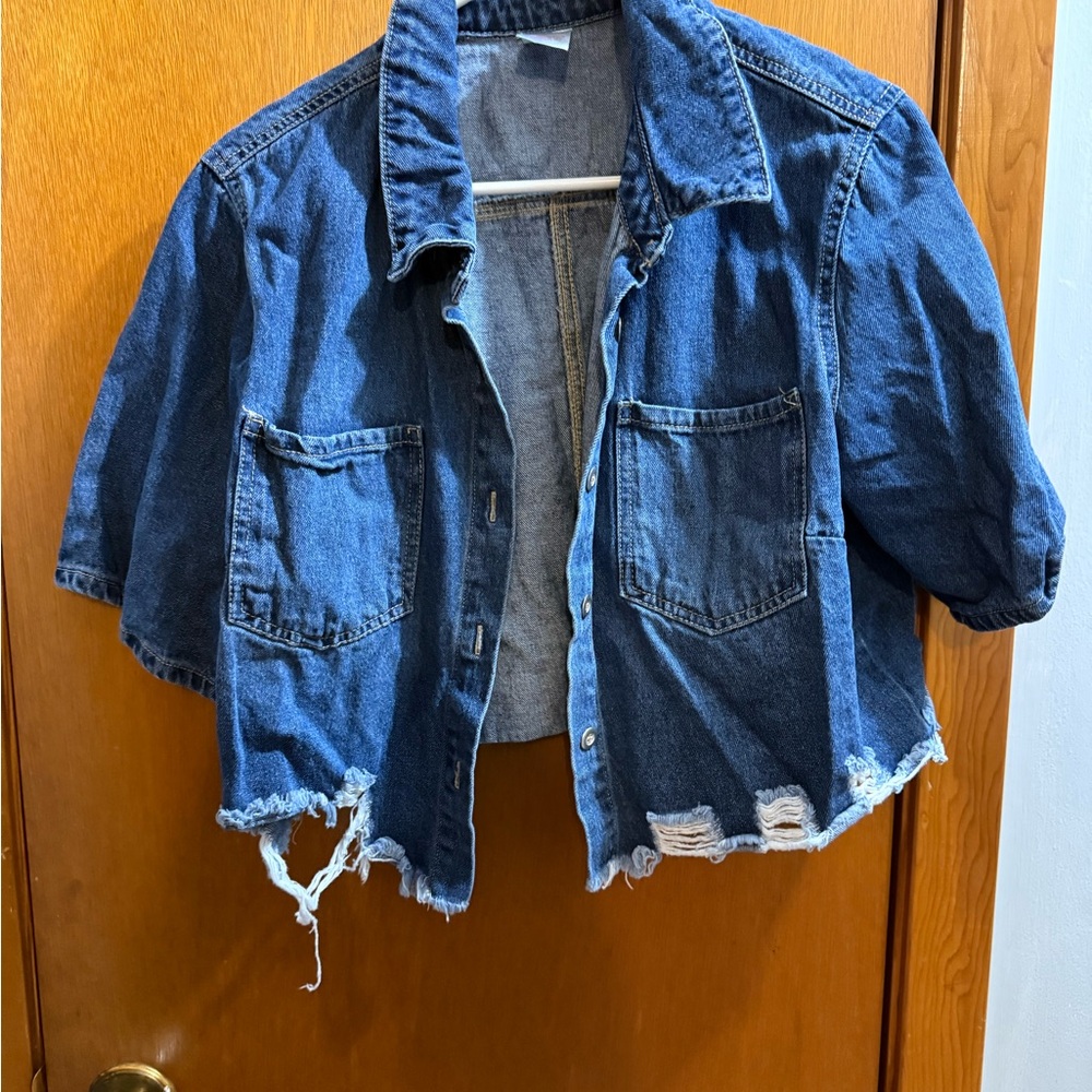 No Boundaries Blue Denim Jacket